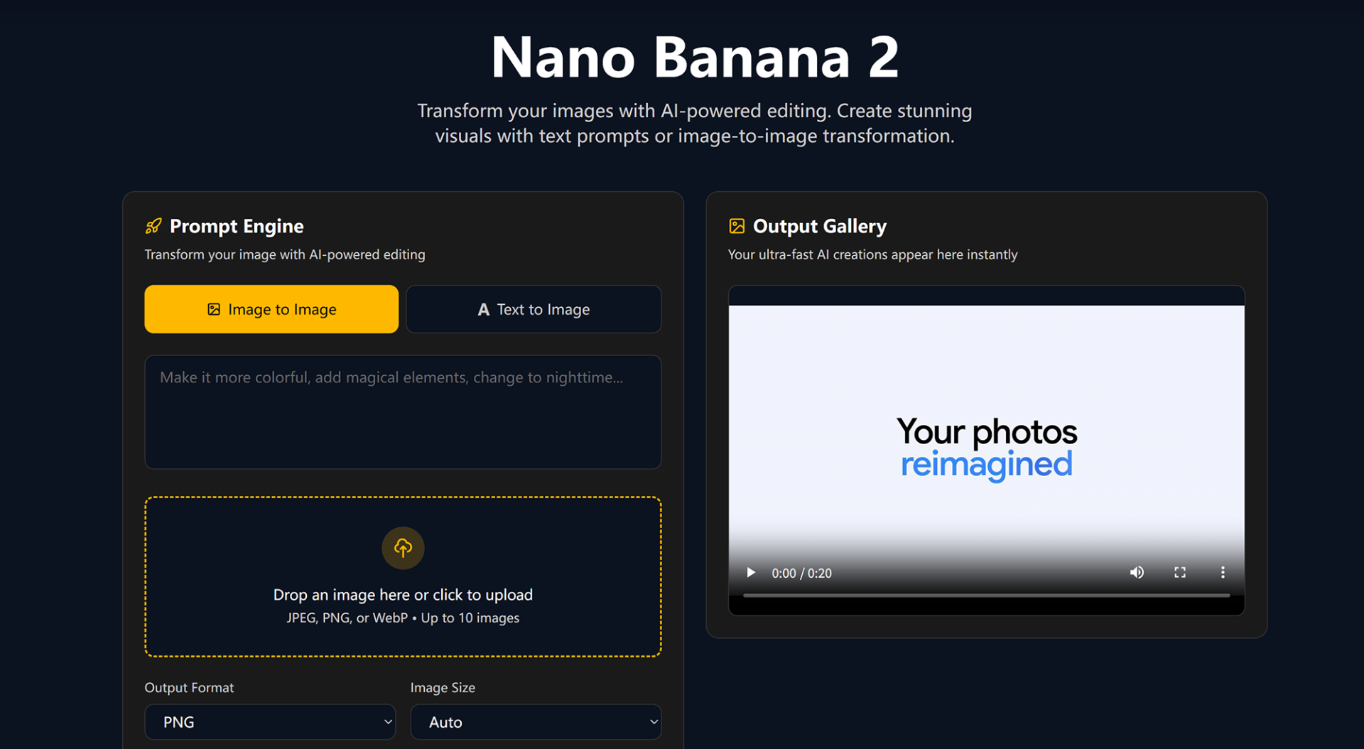 Nano Banana 2 screenshot and logo