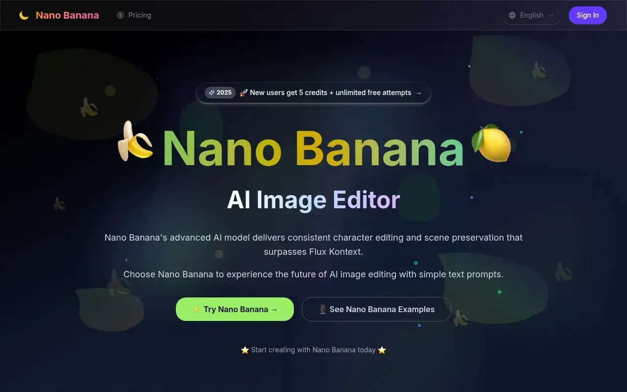Nano Banana Pro AI screenshot and logo