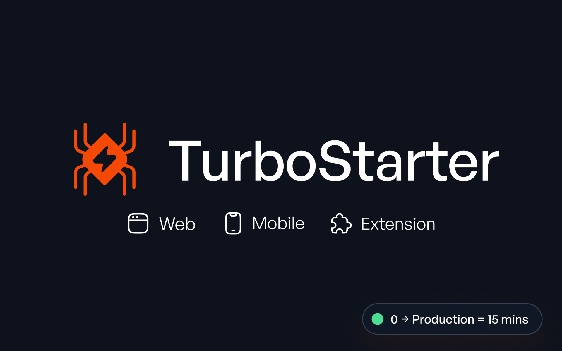 TurboStarter screenshot and logo
