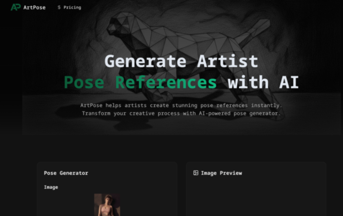 ArtPose screenshot and logo