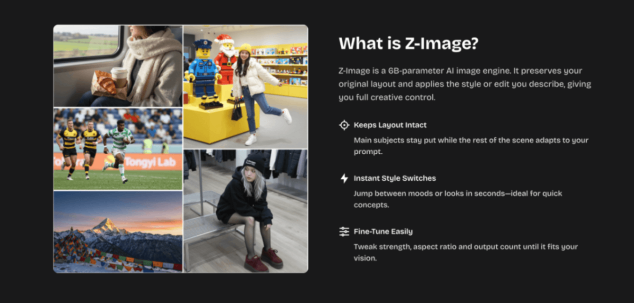 Z-Image screenshot and logo