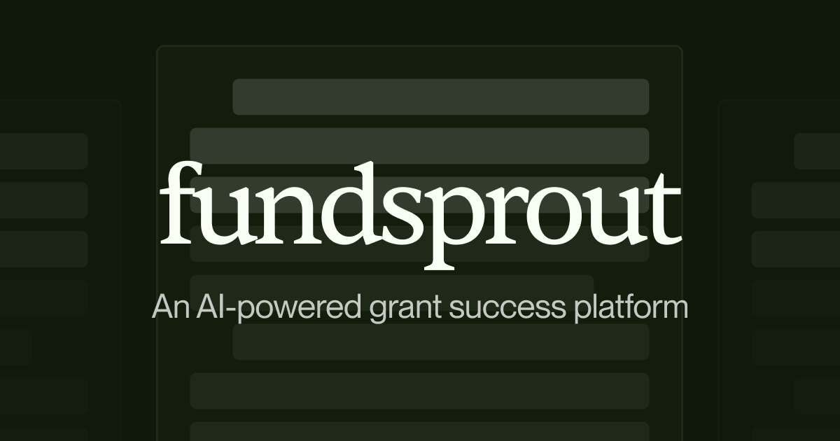 Fundsprout screenshot and logo
