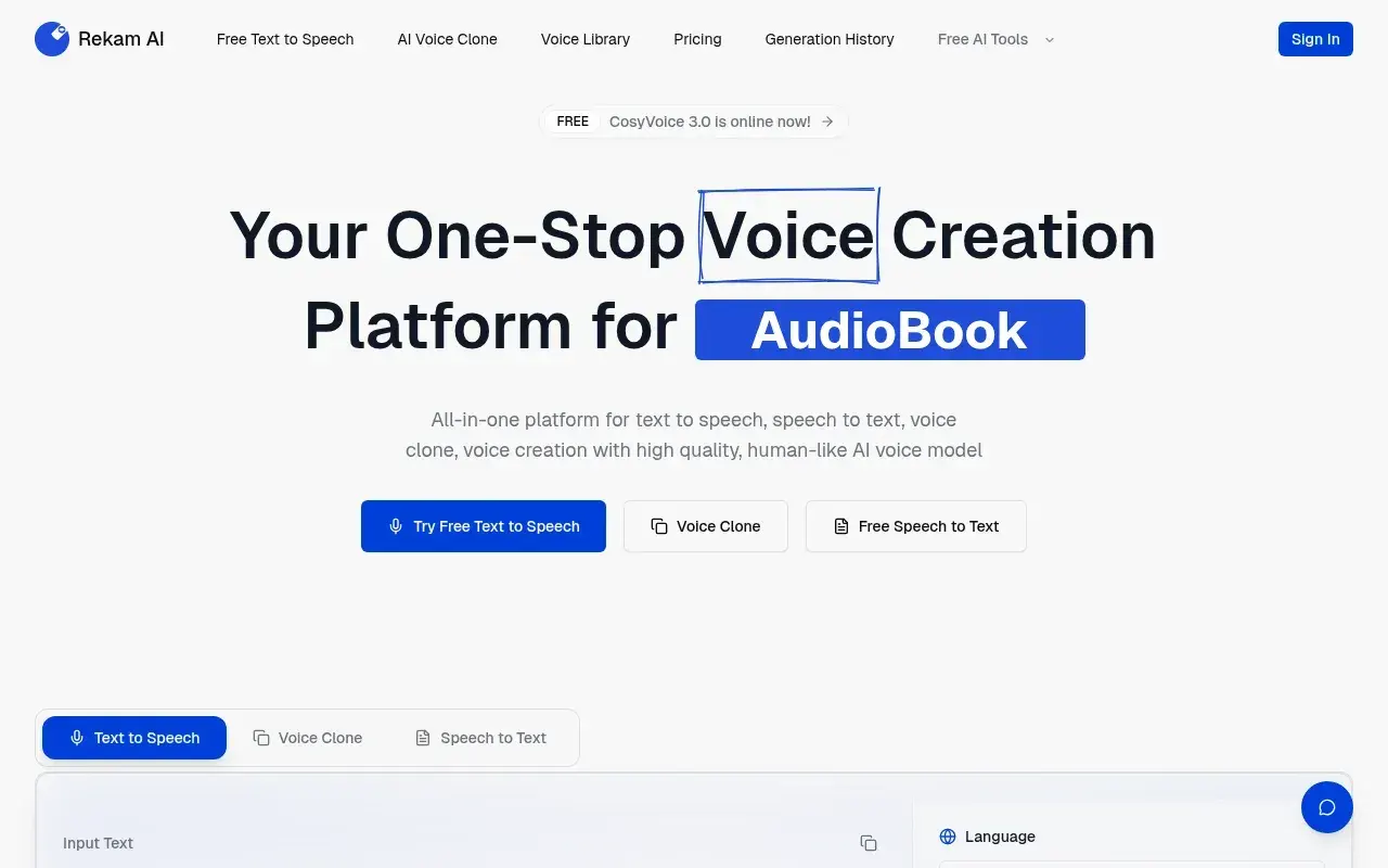 Rekam AI screenshot and logo