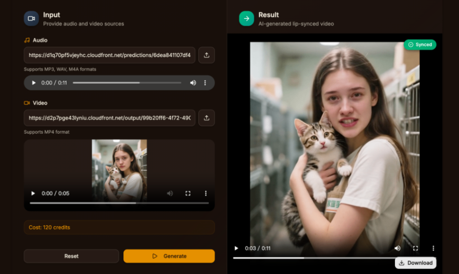 LatentSync screenshot and logo