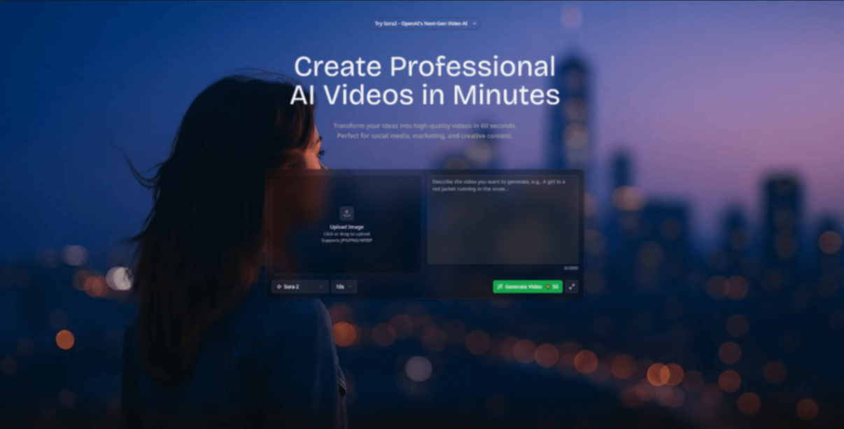vidflux.ai screenshot and logo