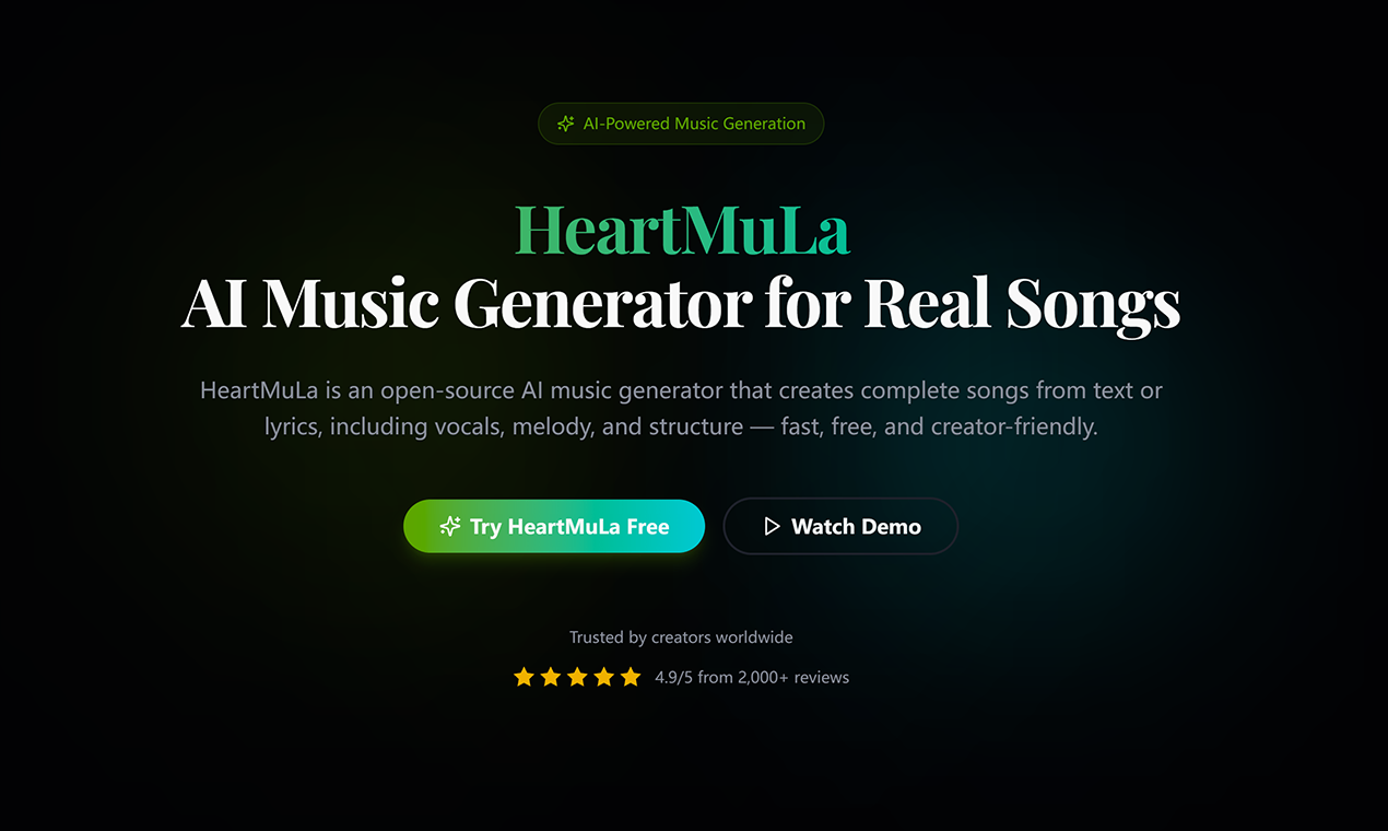 HeartMula screenshot and logo
