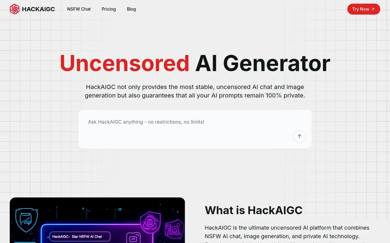 HackAIGC screenshot and logo