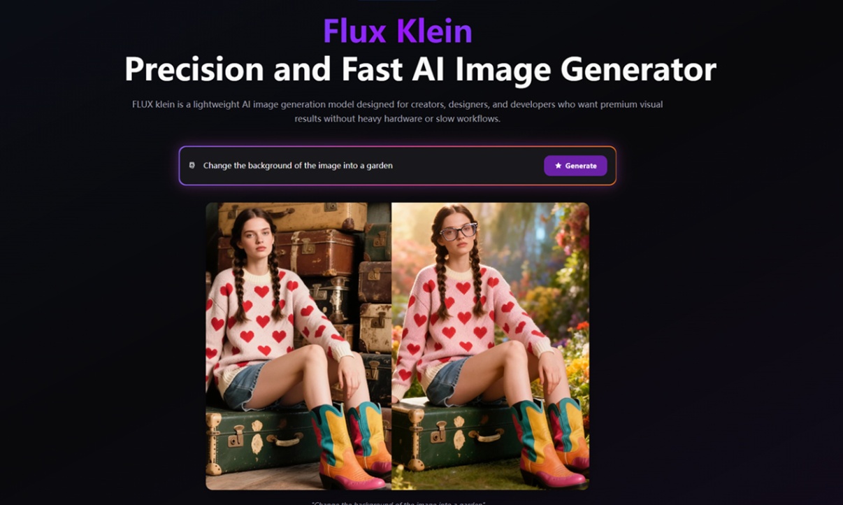 Flux Klein screenshot and logo