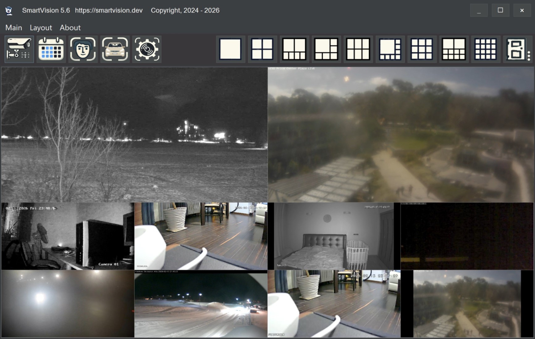 SmartVision screenshot and logo