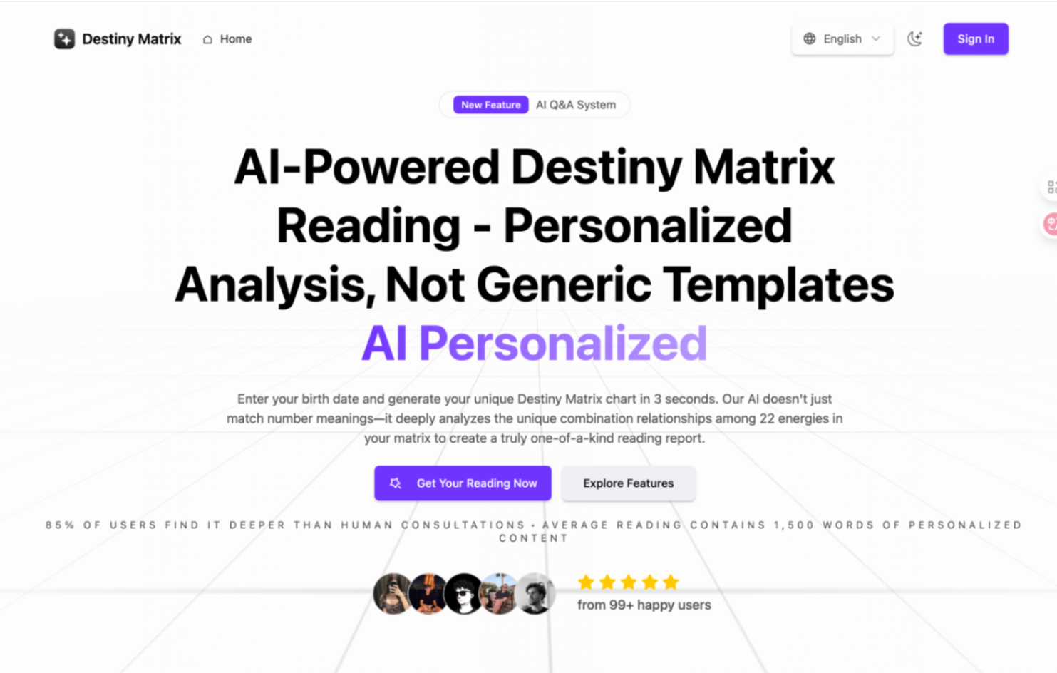 matrix-destiny.net screenshot and logo