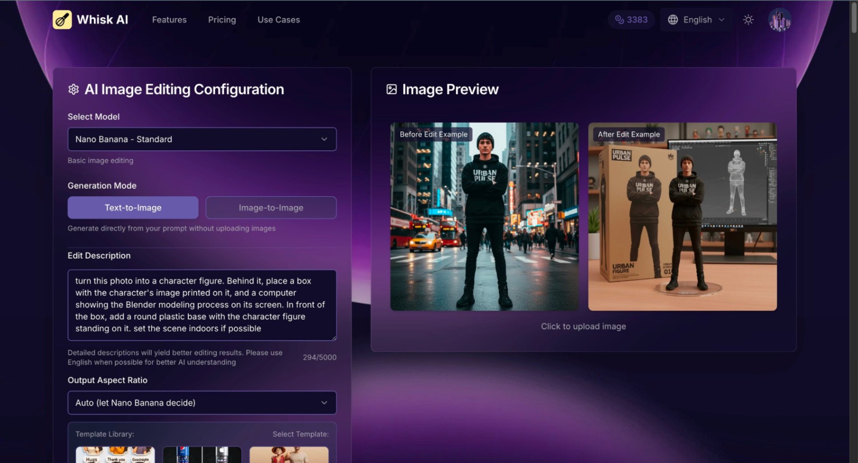 Whisk AI screenshot and logo