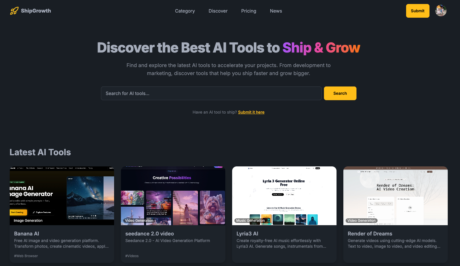 ShipGrowth screenshot and logo