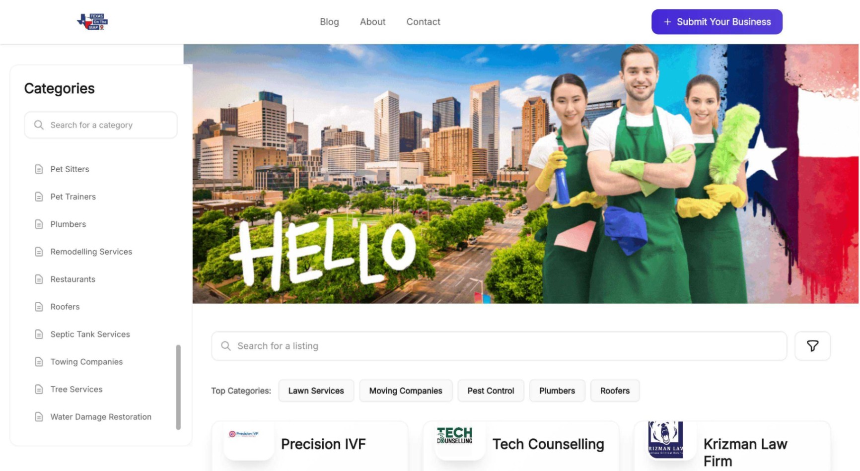 Texas On The Map screenshot and logo