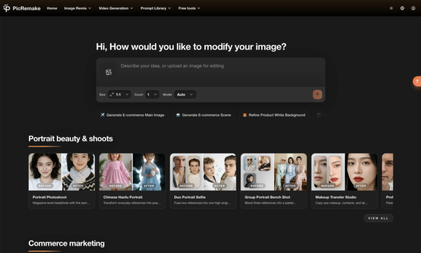 PicRemake screenshot and logo