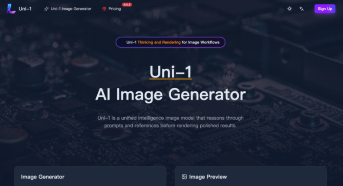 Uni-1 preview