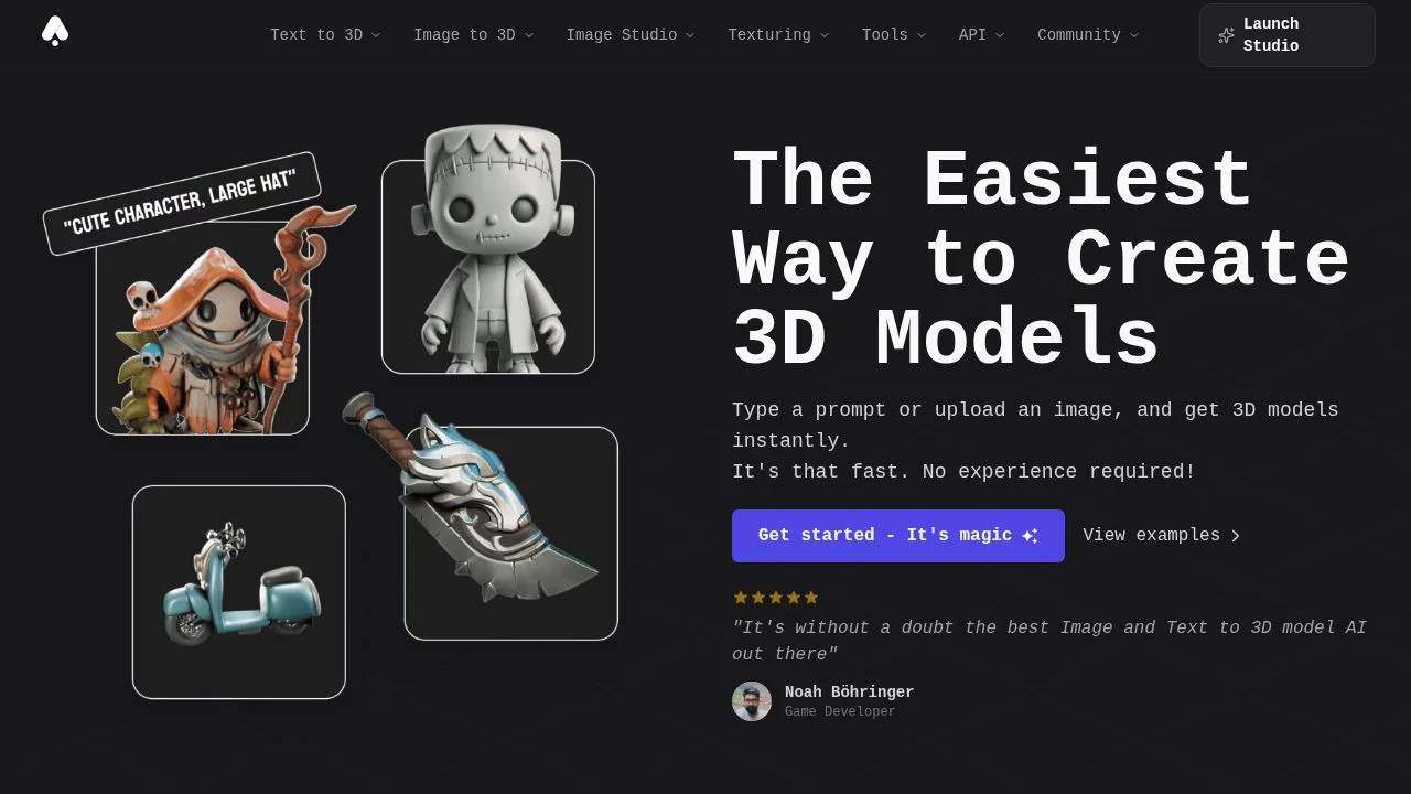 3DAIStudio preview