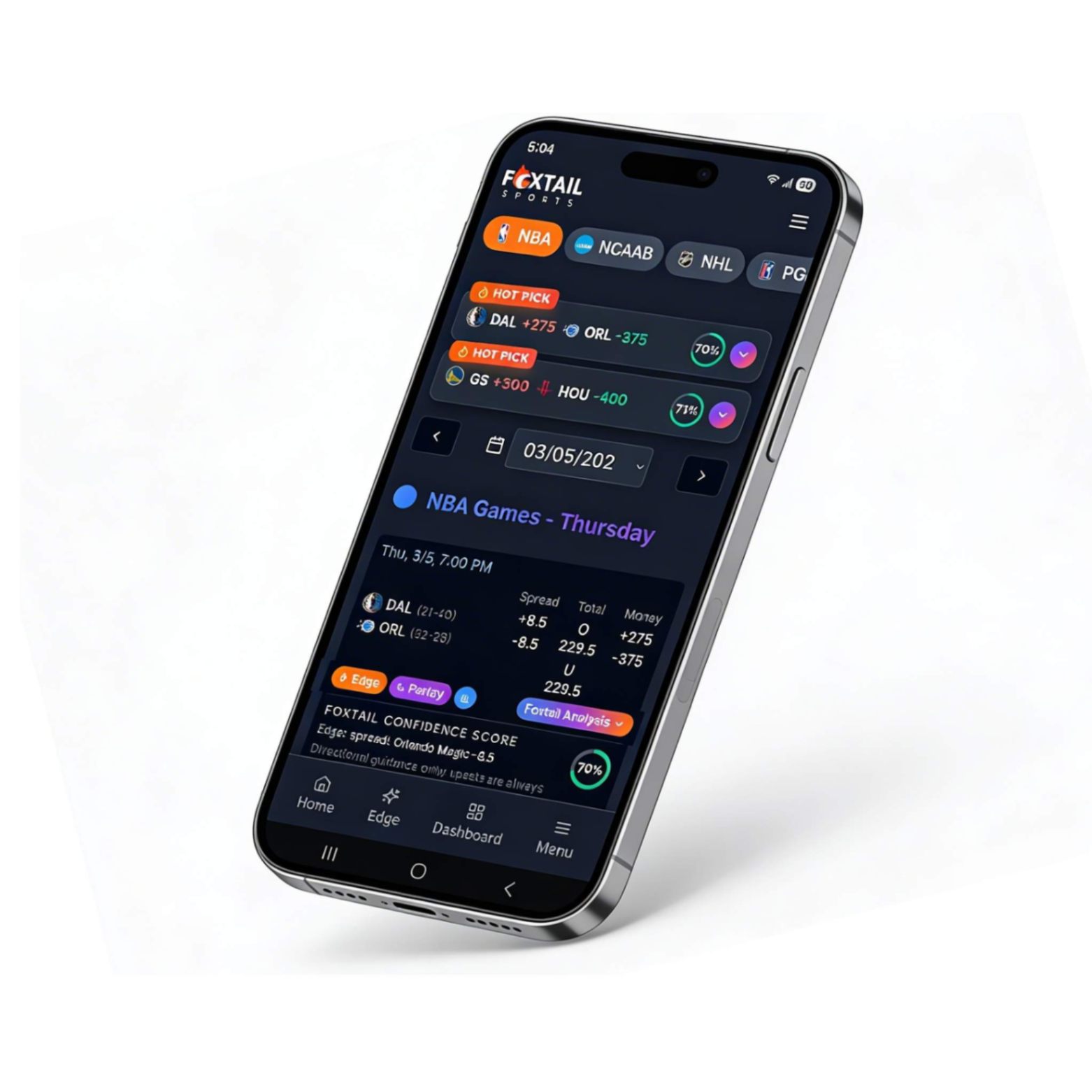 FoxtailSports.com screenshot and logo