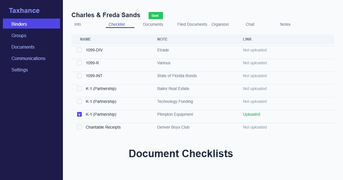 Taxhance screenshot and logo