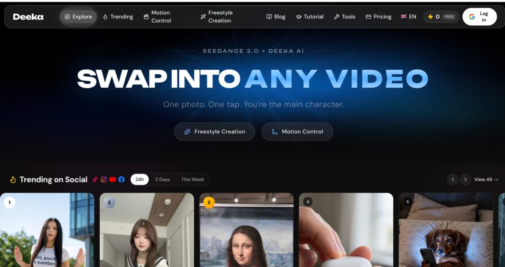 Deeka.ai screenshot and logo