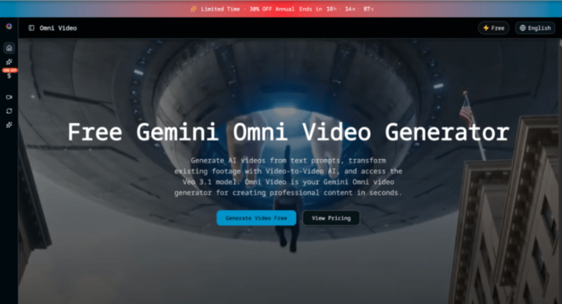 Omni Video screenshot and logo