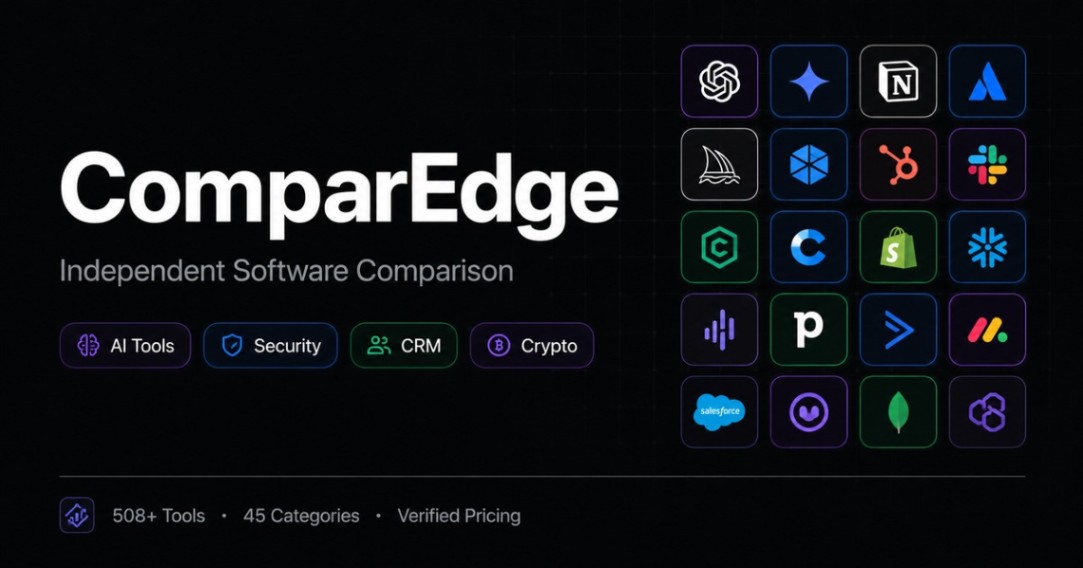 ComparEdge screenshot and logo