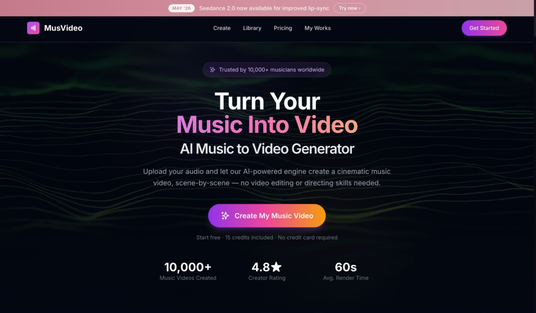 MusVideo screenshot and logo