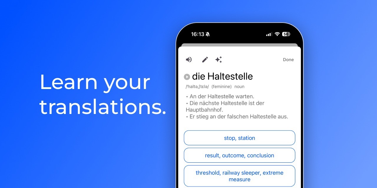 Vocably screenshot and logo