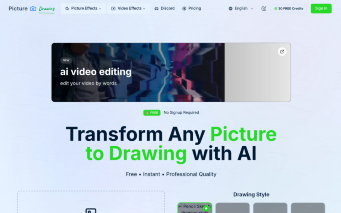 Picture to Drawing preview
