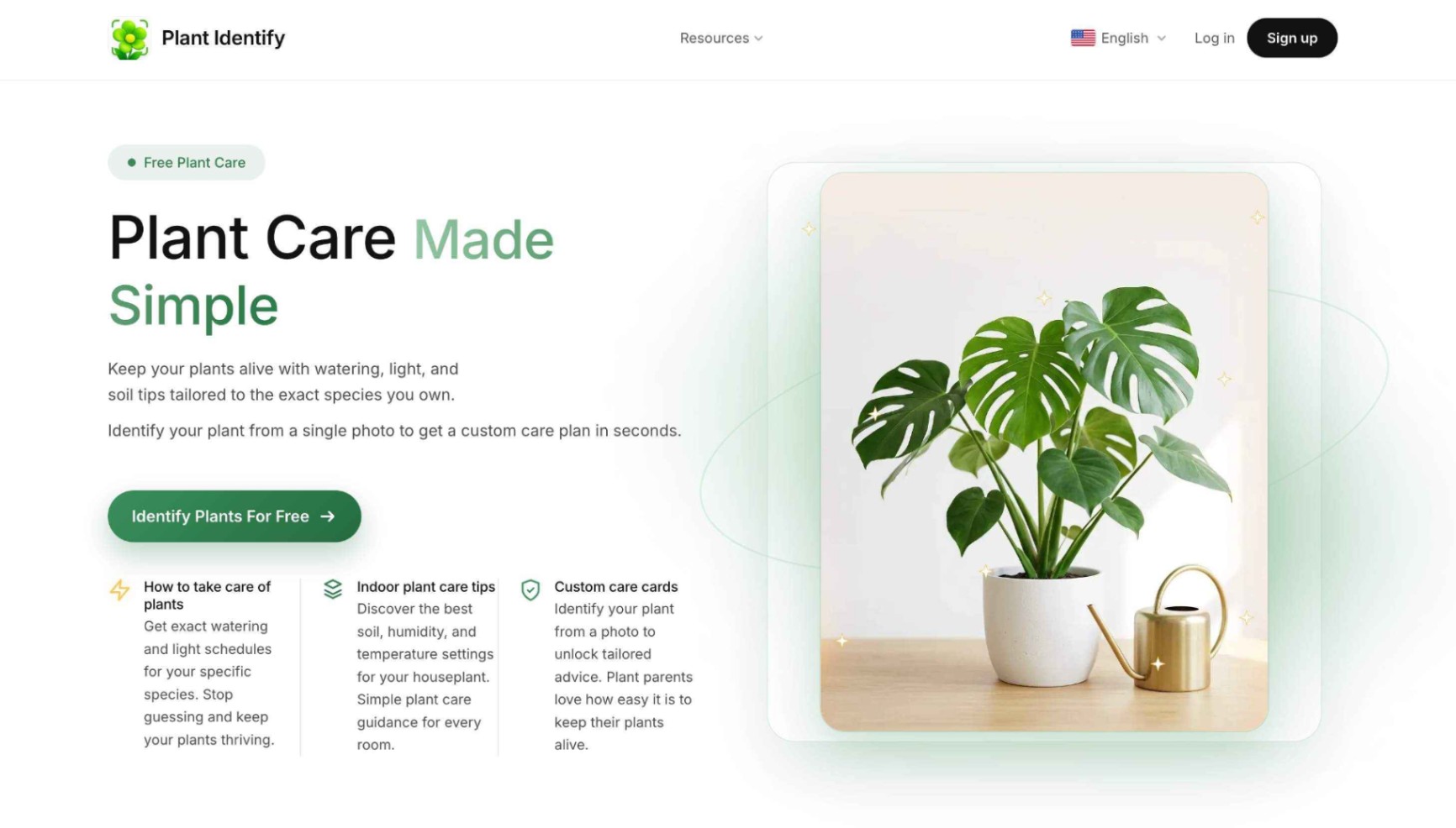 Plant Identify screenshot and logo