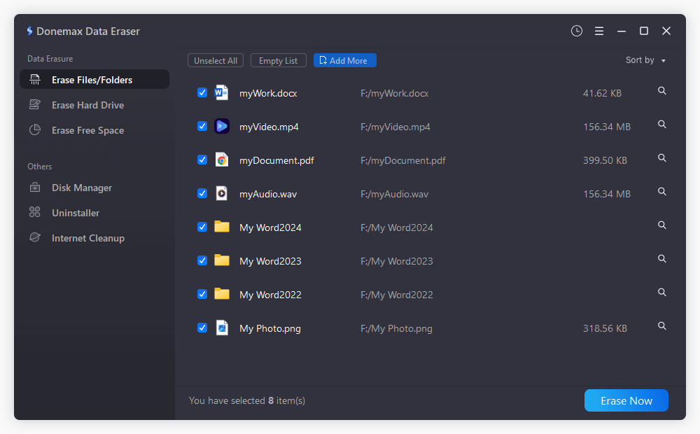 Donemax screenshot and logo