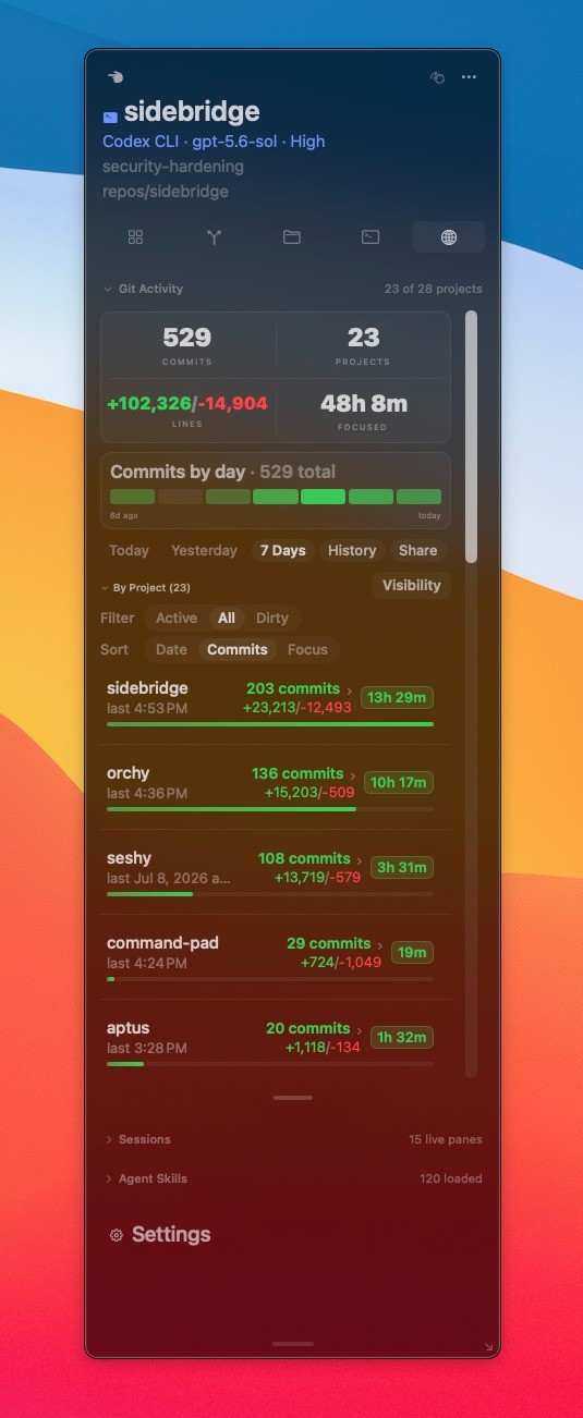 Sidebridge screenshot and logo