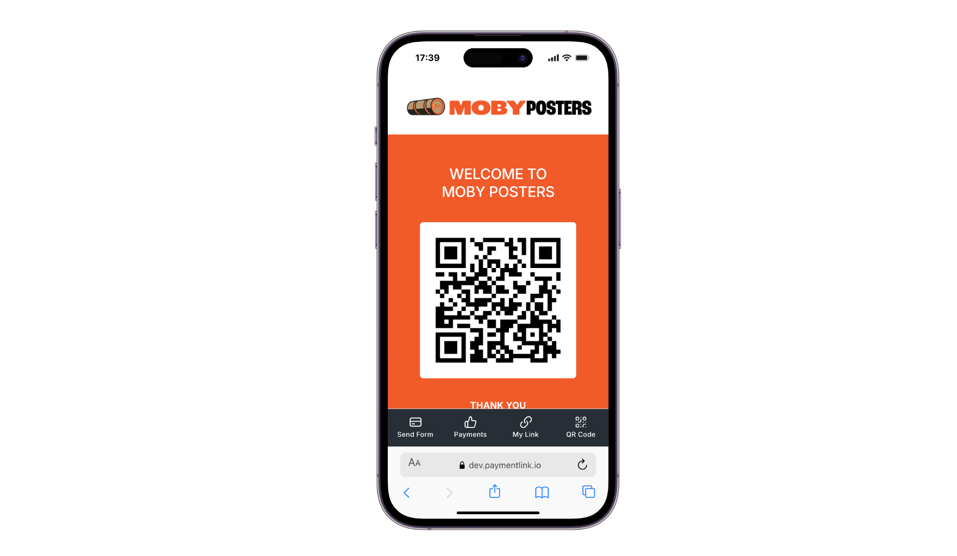 Payment Link screenshot and logo