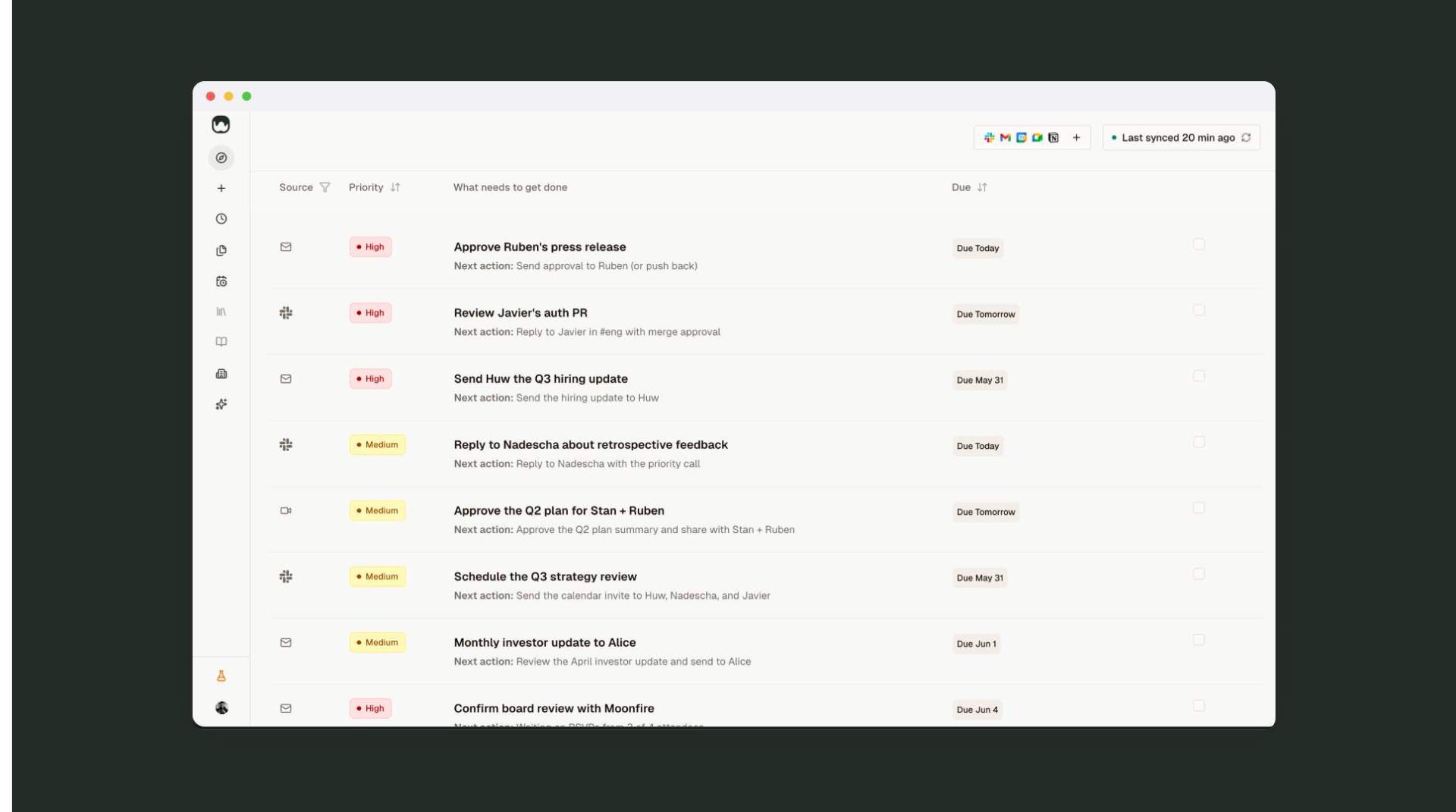 readywhen screenshot and logo