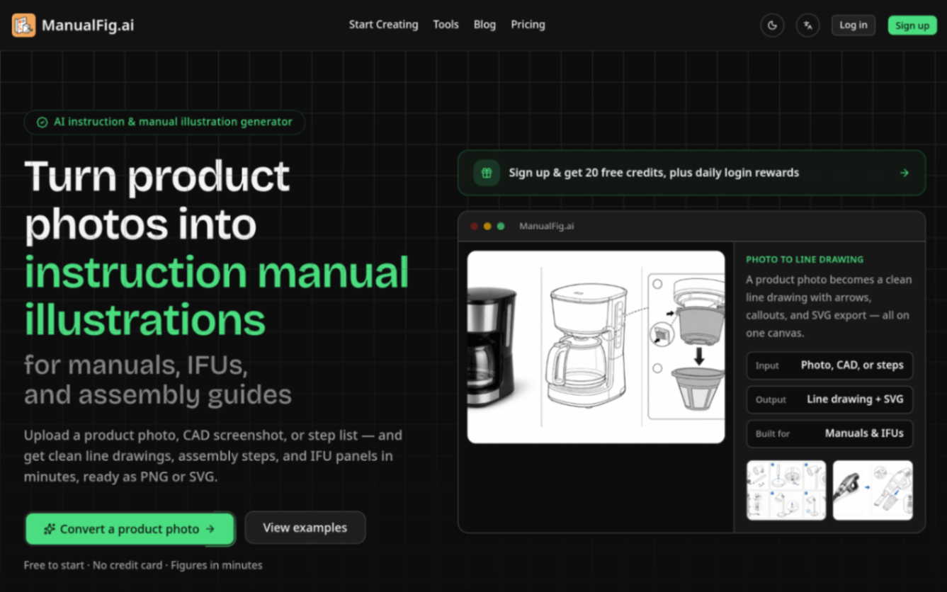 ManualFig screenshot and logo