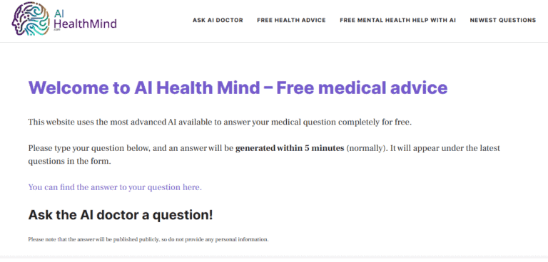 AI Health Mind screenshot and logo