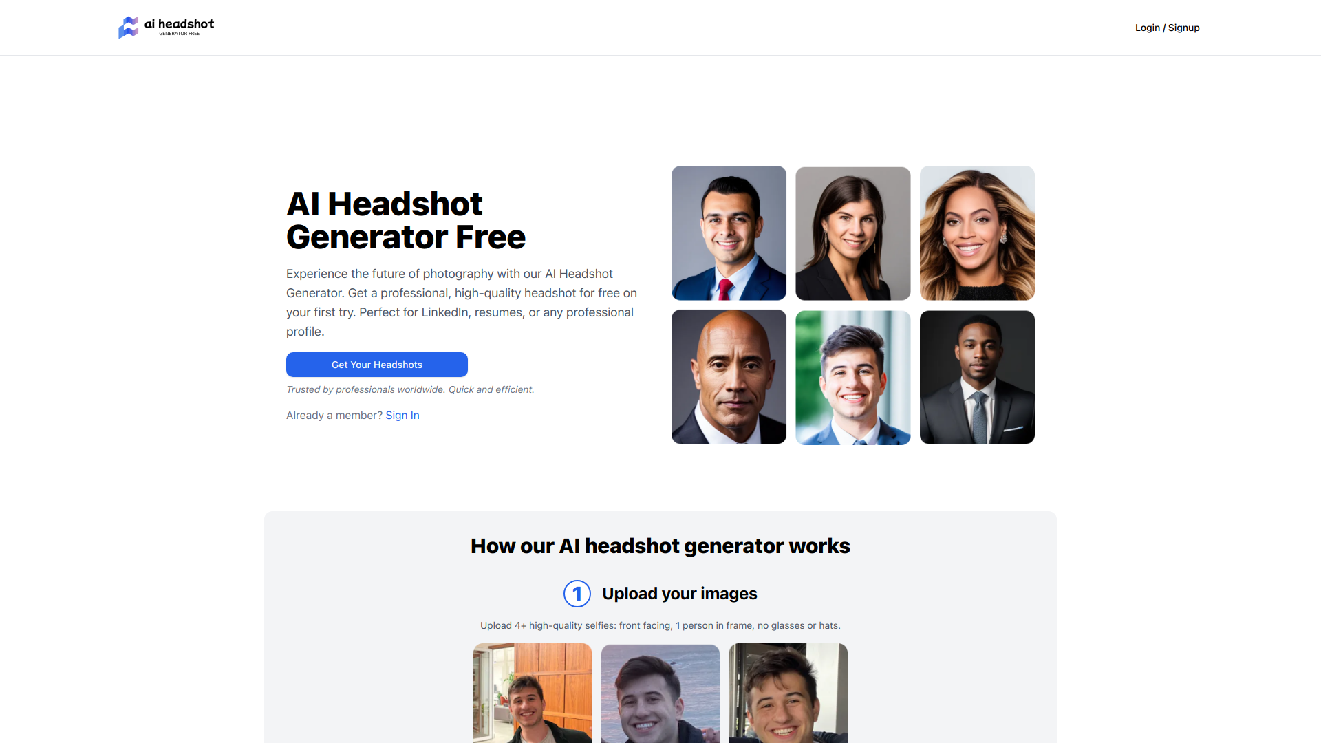 ai-head-shot-generator-free image