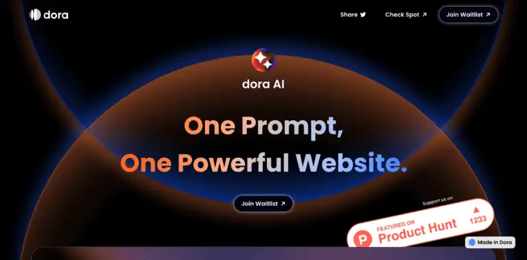 Dora AI screenshot and logo