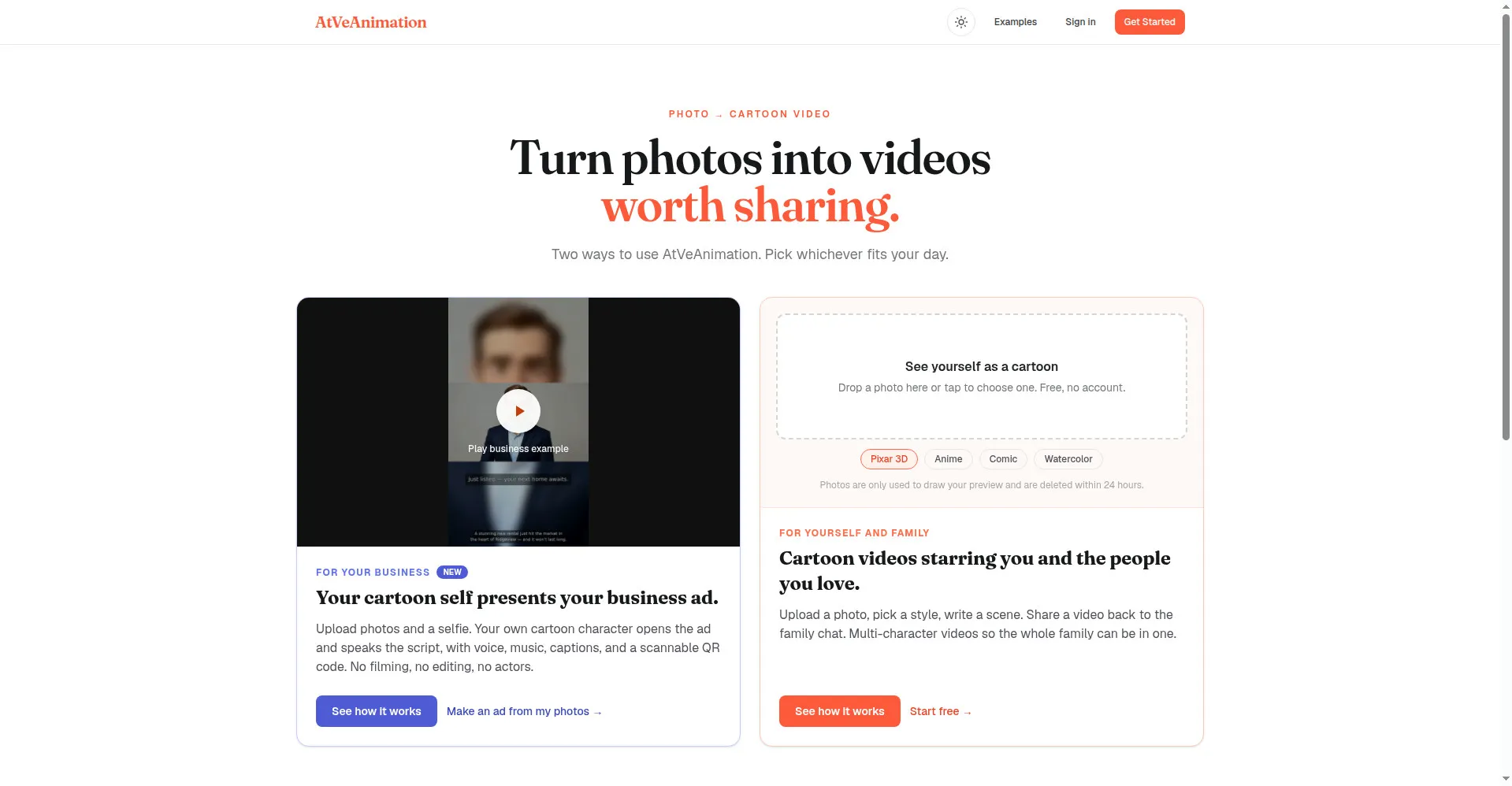 Homepage hero