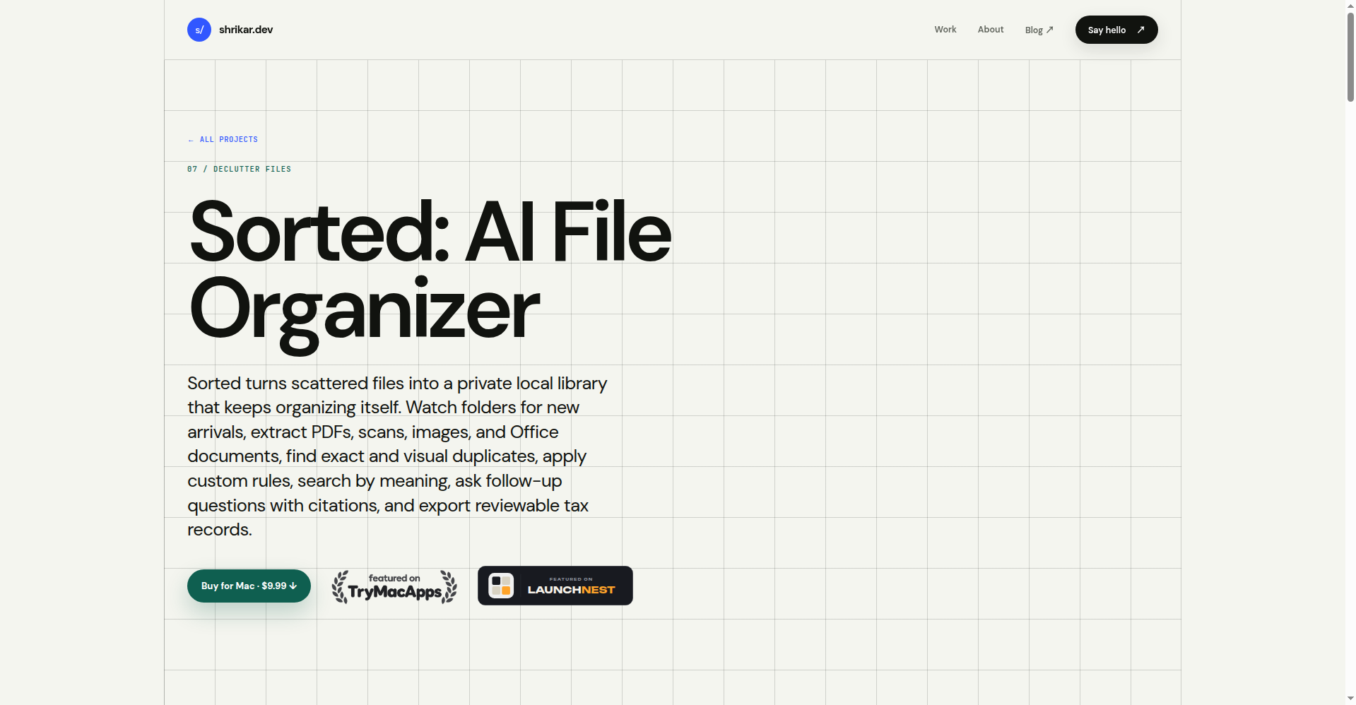 Sorted: AI File Organizer
