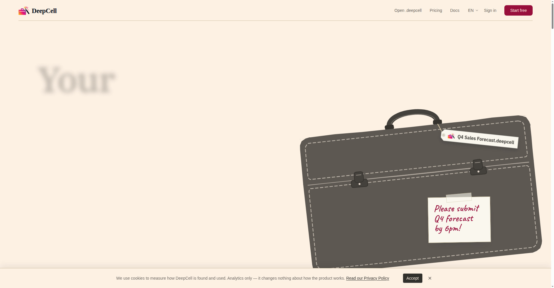 Homepage — your deadline survival kit