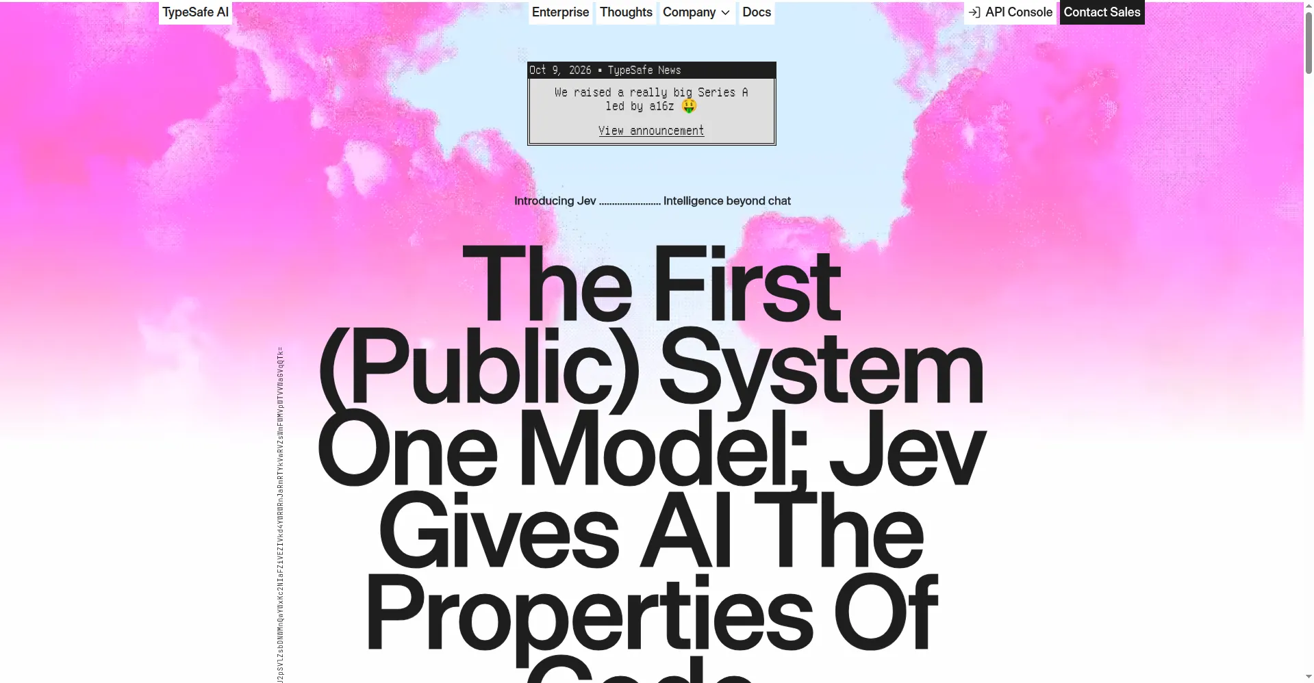 TypeSafe AI homepage