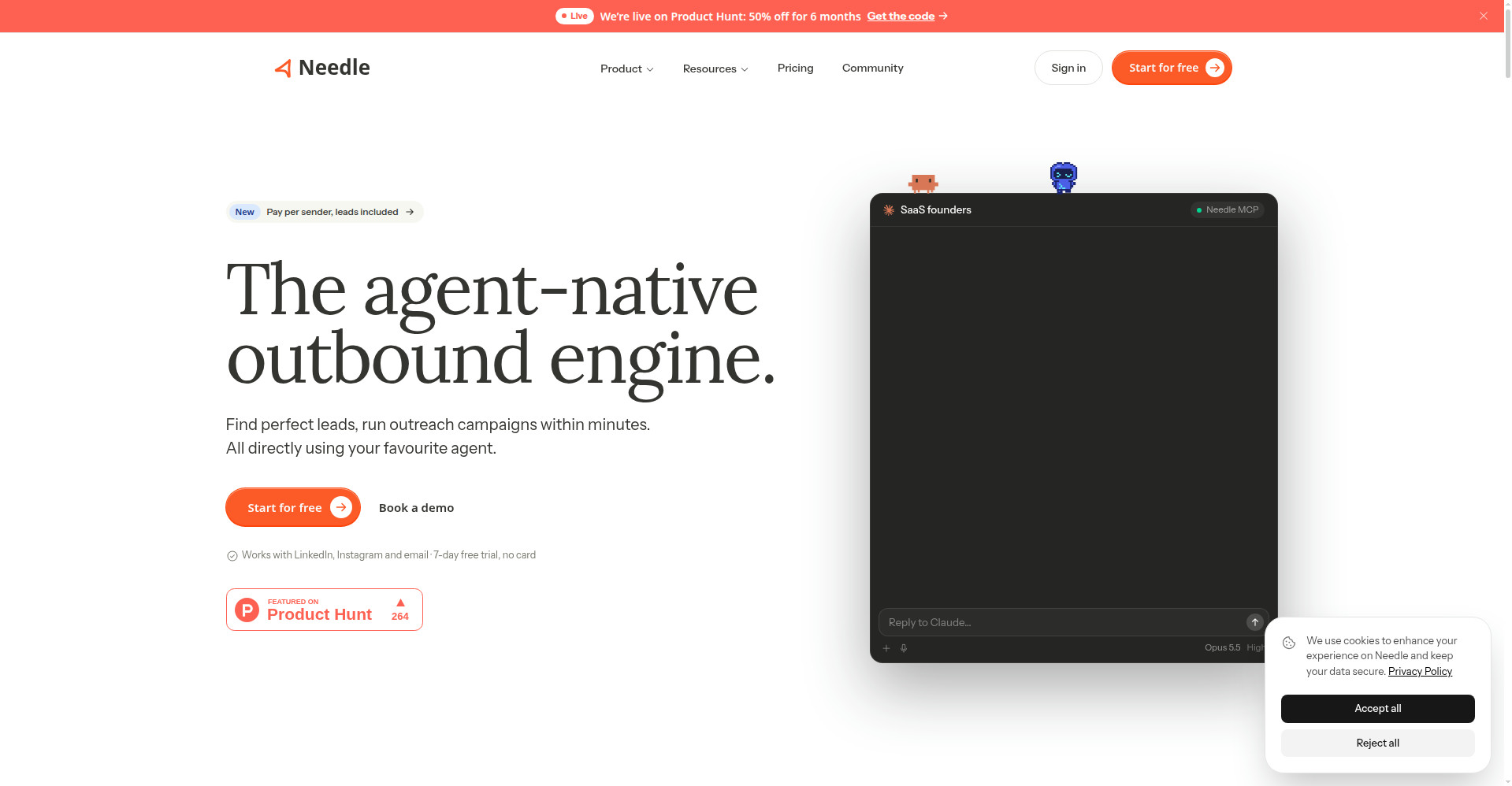 Homepage hero