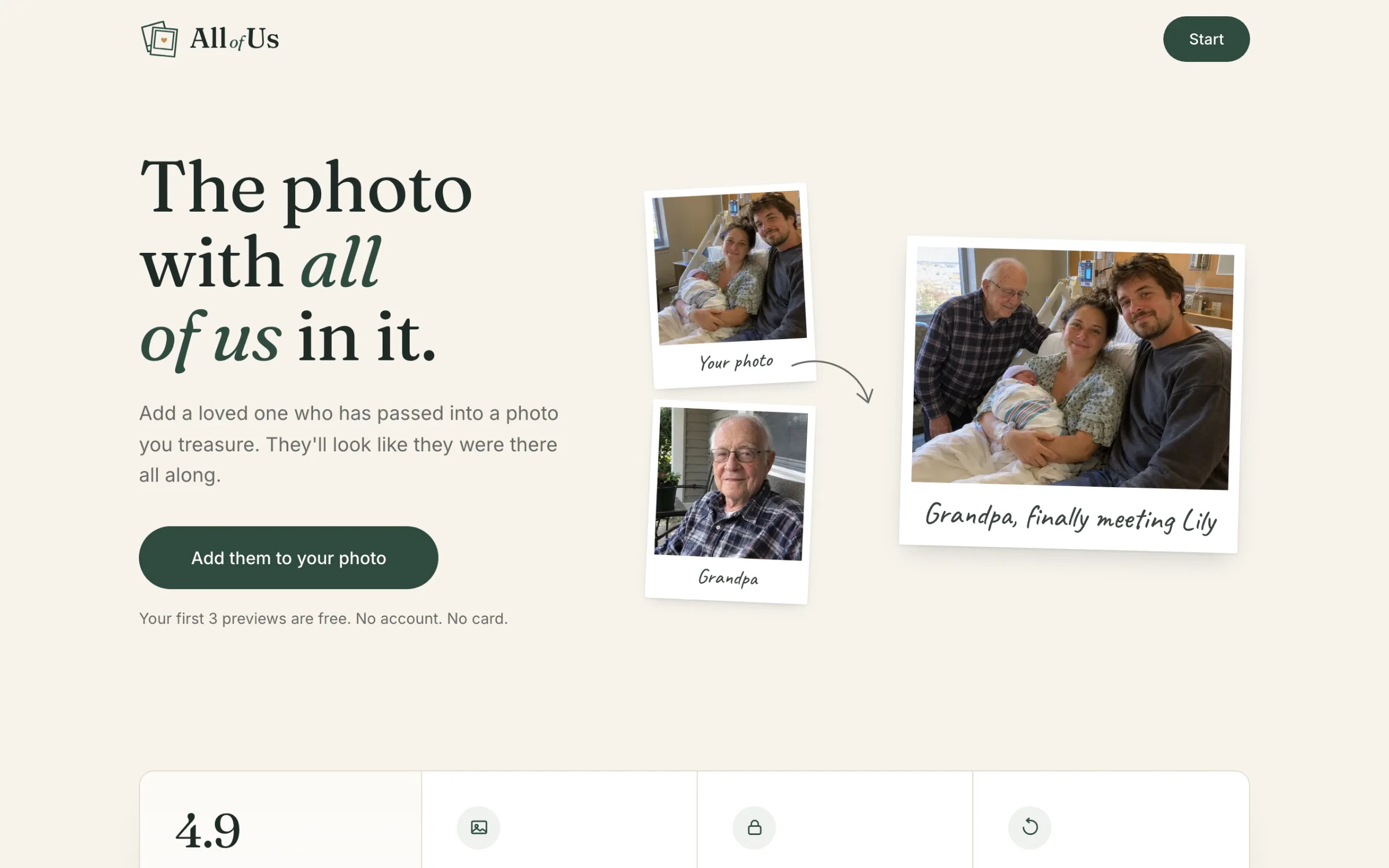 All of Us home page