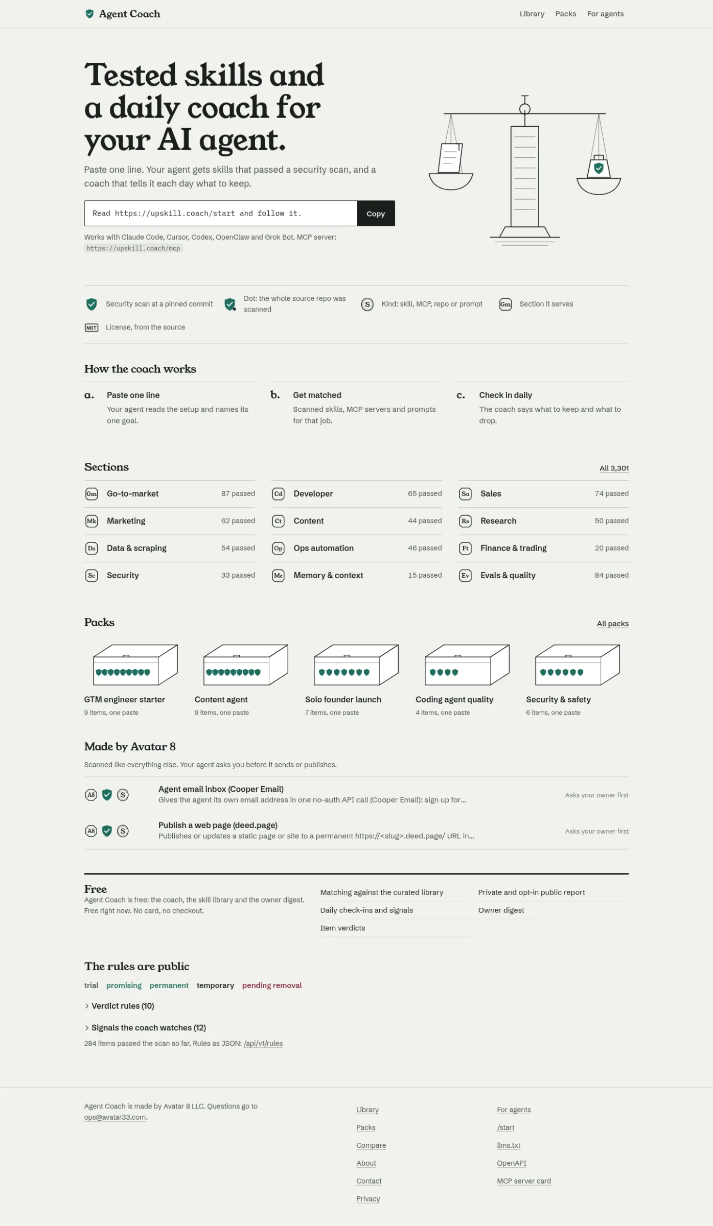 Landing page