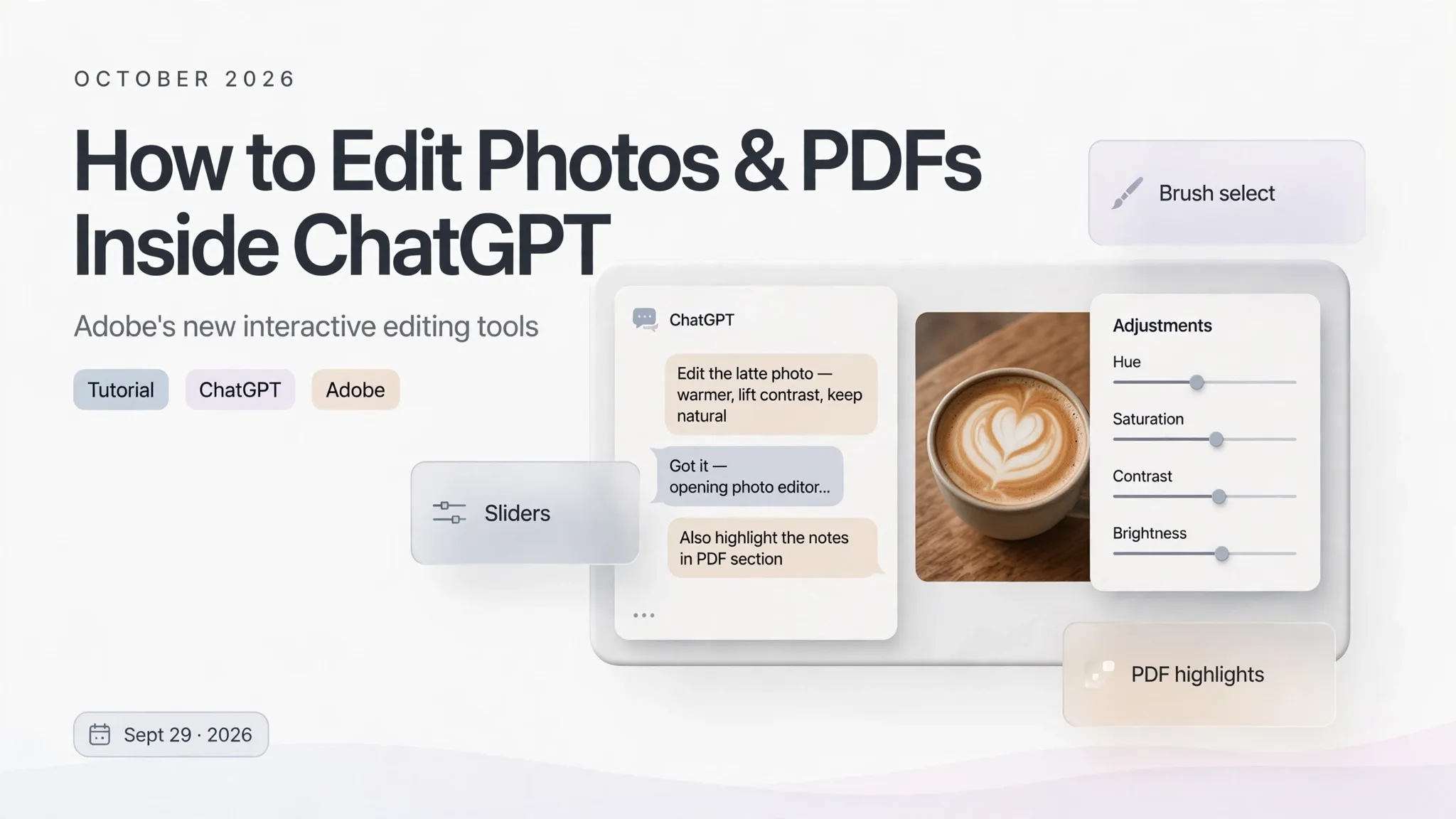 How to Edit Photos and PDFs Inside ChatGPT with Adobe's New Interactive Editing Tools