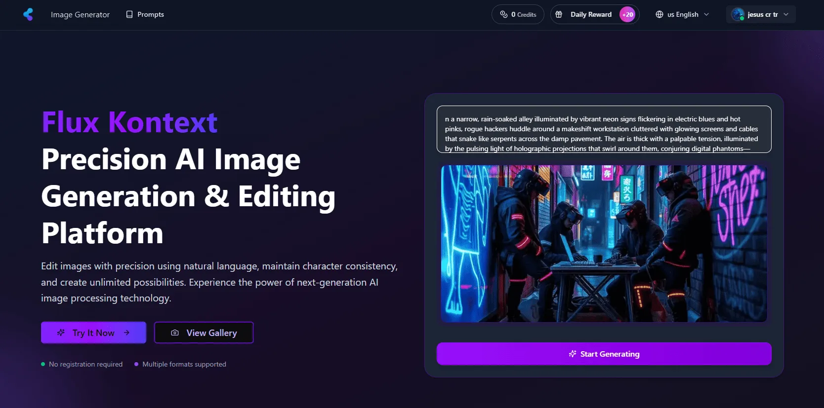 Flux Kontext AI preview