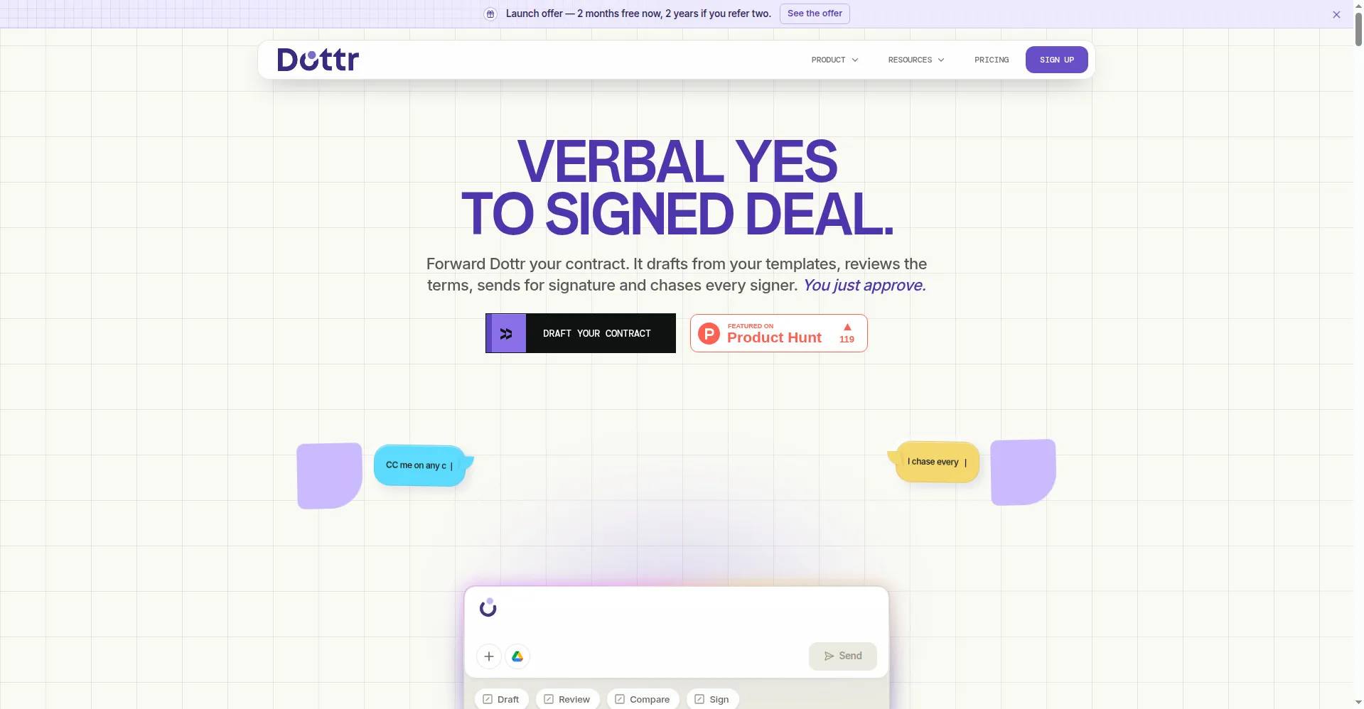 Dottr homepage