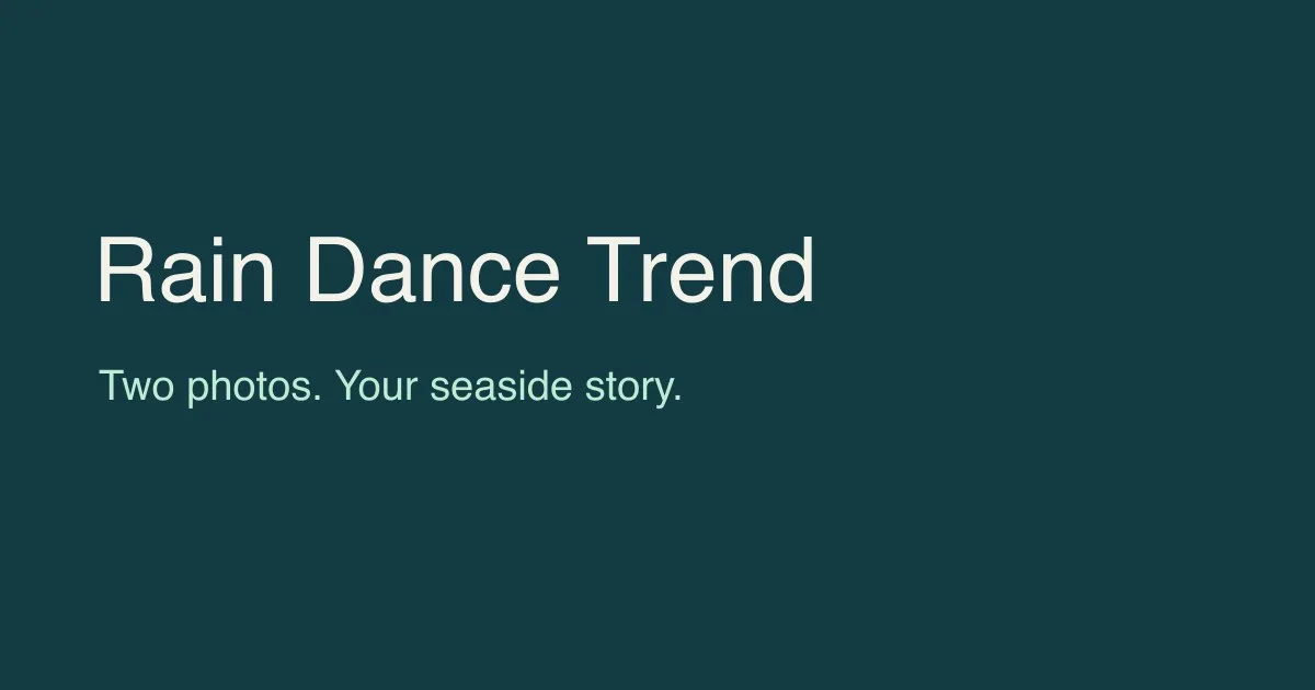 Rain Dance AI Video homepage