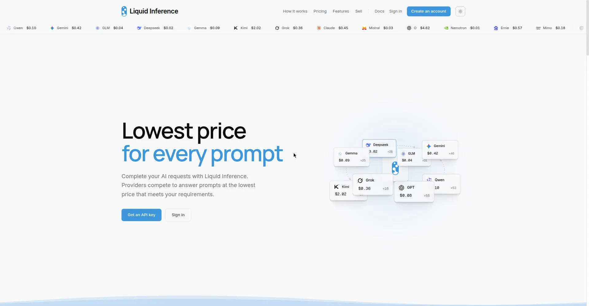 Liquid Inference homepage