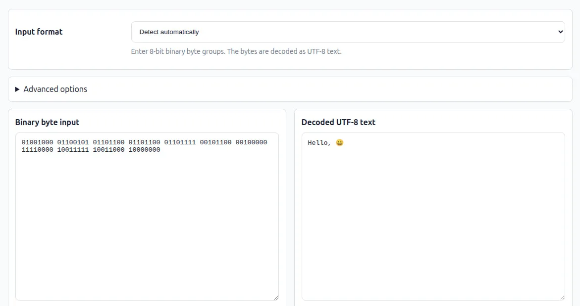 Binary to Text Converter preview
